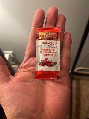 Most expensive packet of sriracha I've ever purchased im scared to waste a drop