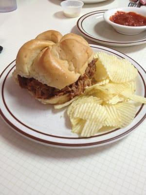 BBQ pork sandwich