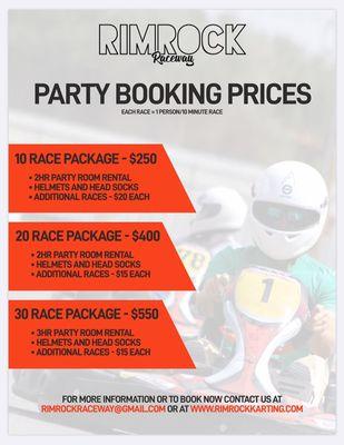 Party Prices!