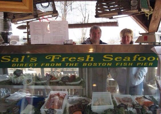 Sal's Fresh Seafood  At Moulton Farm Meredith NH Direct from the Boston Fish Pier