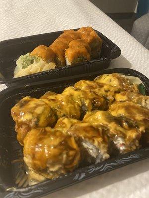 (front) Godzilla roll   Out of Controll Roll (back)