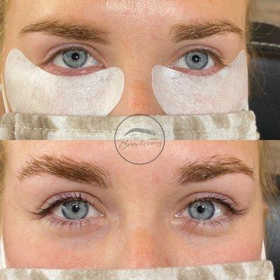 Brow lamination & lash lift and tint