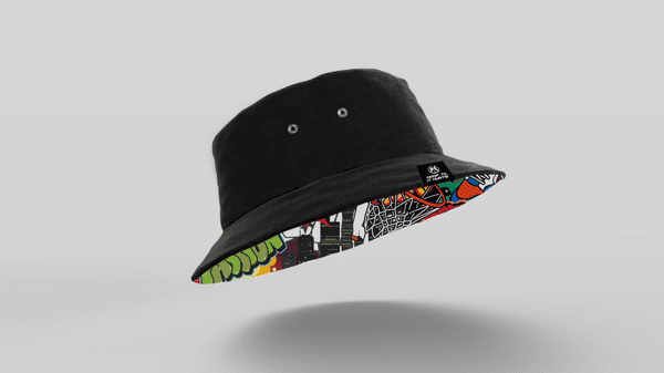 Cool and collected on the outside, but on the inside....
 Hoop 'Til It Hurts Black Bucket Hat