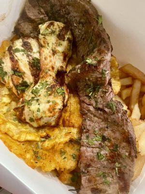 Grilled Steak and Chicken