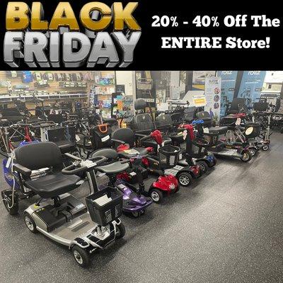 Black Friday sale going on right now! 20-40% off the entire store! Valid 11/22-11/29