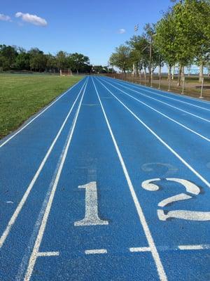 Beautiful morning for an outdoor run on the track