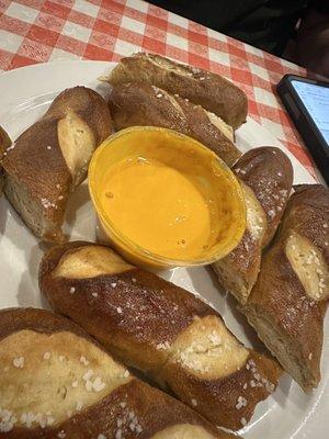 Bavarian Pretzel Stix with "Beer Cheese"