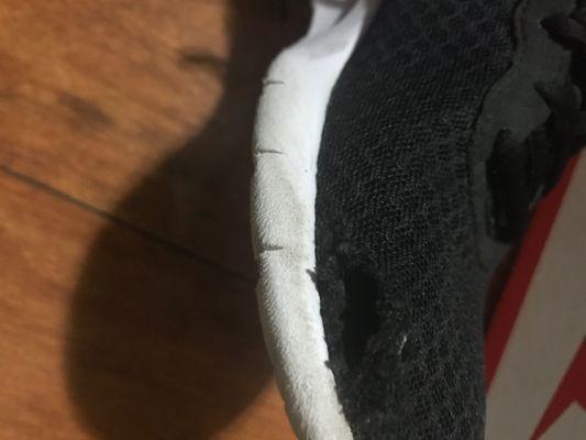 Only worn a few hours after 1 day of buying these shoes. Fake and cheap!