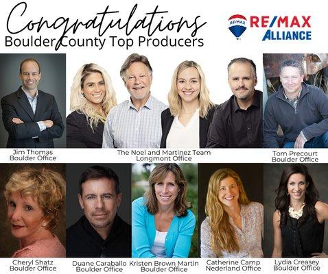 Congrats to our very own Jim Thomas for being a Boulder County Top Producer!