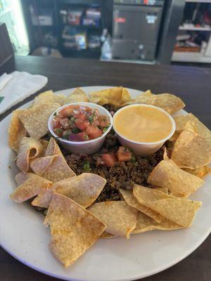 The Taco salad, a popular lunch special