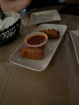 Mozzarella sticks.