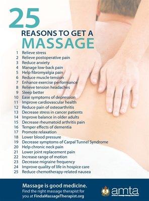 Reasons To Get A Massage!