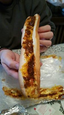 Now this is a Chili Cheese Dog!