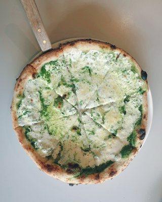 10. Basil Pesto Fancy Pizza