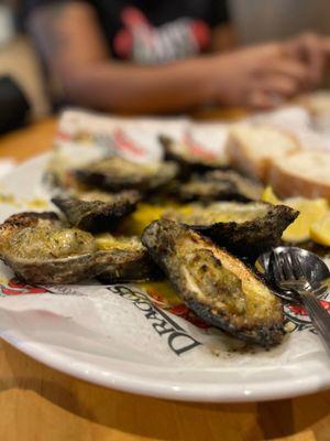 Chargrilled oysters