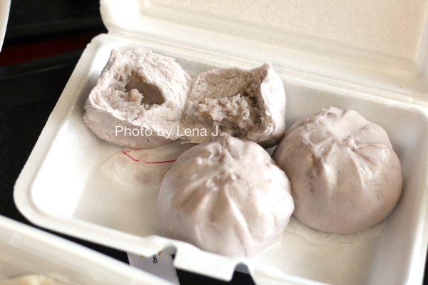 B4 Taro Paste Buns (3 pcs) 芋头包 ($5.95) - fluffy, not too sweet