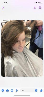 Kids cut and blowout by Austin