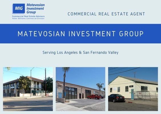 Commercial real estate agent serving Los Angeles and San Fernando Valley.