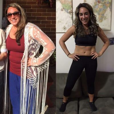 Before and after of Matrix member Dina!