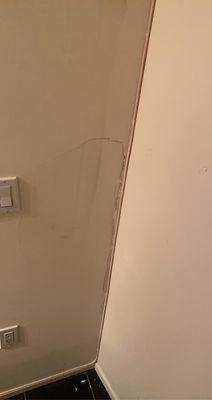 Drywall damage that they denied responsibility for