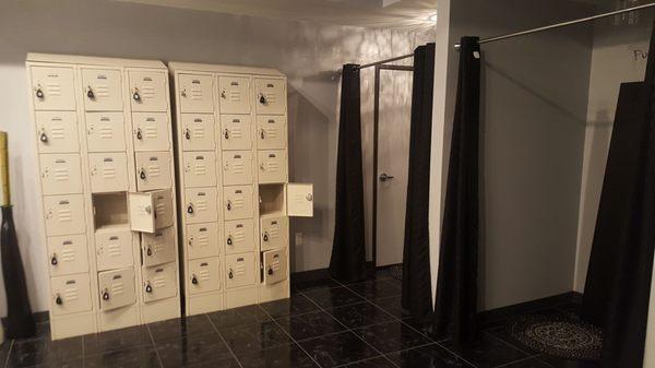 Lockers & changing areas