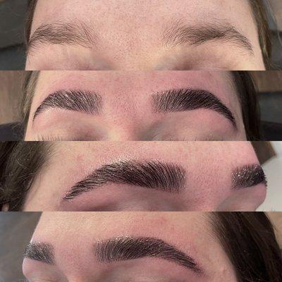 Eyebrow threading eyebrow lamination eyebrow tinting