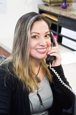 A warm smile greets you when you call or drop by the office.