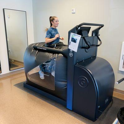 Excited to have the very first AlterG VIA Anti-Gravity Treadmill in the country at our clinic in Southwest Austin!