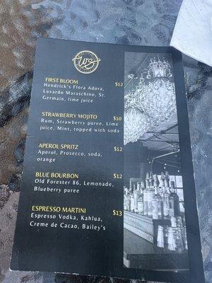 Cocktail Menu