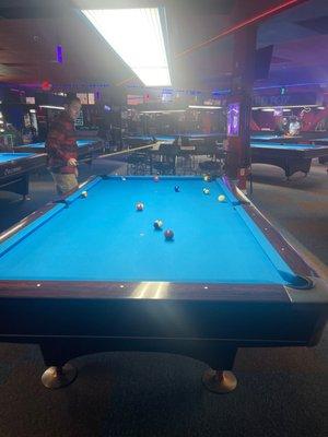 Cleanest pool table I ever seen