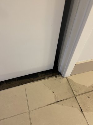 The drainpipe for the washer overflowed three times and flooded the bathroom with dirty water.