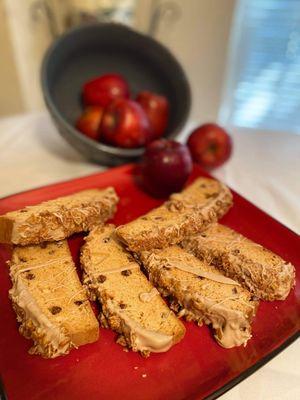 Apple crisp biscotti