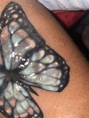 Tattoo Butterfly On My Forearm