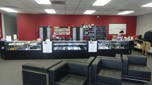 Inside Mid Cities Vapor when we moved to our newer location off Davis and Harwood in Dec. 2013