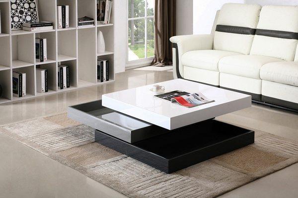 Modern Swivel Storage Coffee Table