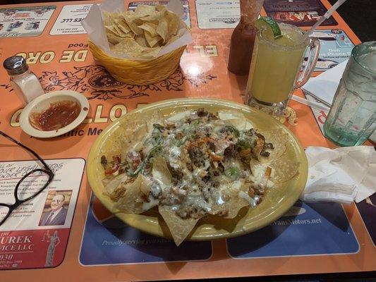 Combo fajita nachos $1.99 Margarita!