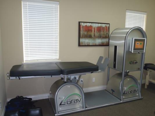 Zero-Gravity Non-Surgical Spinal Decompression Table.  Helps to relieve disc bulges and sciatic nerve pain.