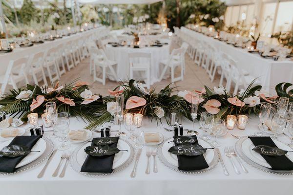 Royal table at Miami Beach Botanical Garden