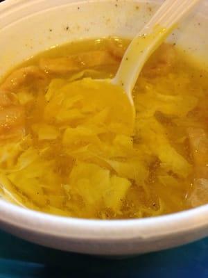 Egg drop soup was good! I was alone and mmmm'ing to myself!