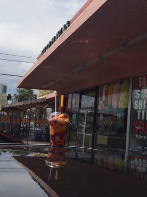 Chamango with mango chili ?sorbet? owner verified its vegan.