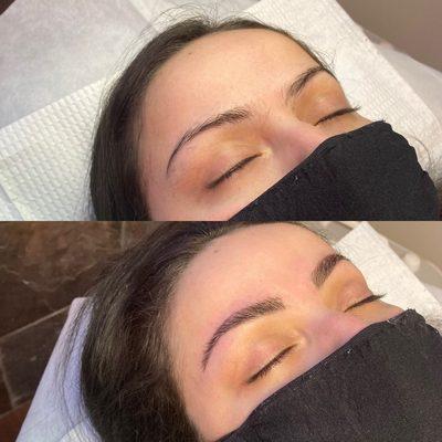 brow wax and henna