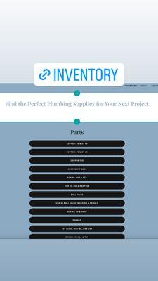 Website inventory list