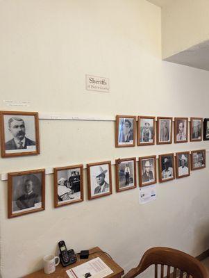 Wall of former sheriff