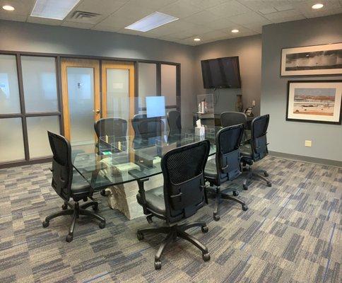 Our Topeka office's conference room.  July 2021.