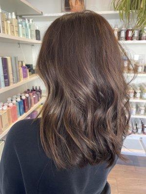 mini balayage & haircut