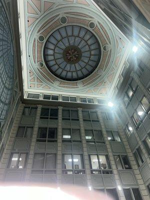 Gorgeous lobby, with beautiful ceiling!