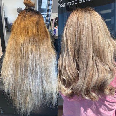 Before & After Balayage