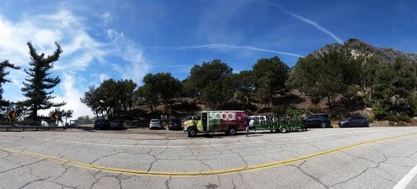 Saddle drop off on the Mt. Wilson Road, this route winds it's way back to Jet Propulsion Lab parking lot.