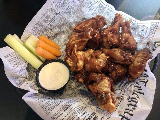 Raspberry Chipotle Wings