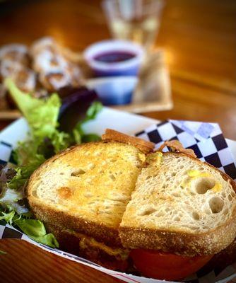 smashed avocado blt